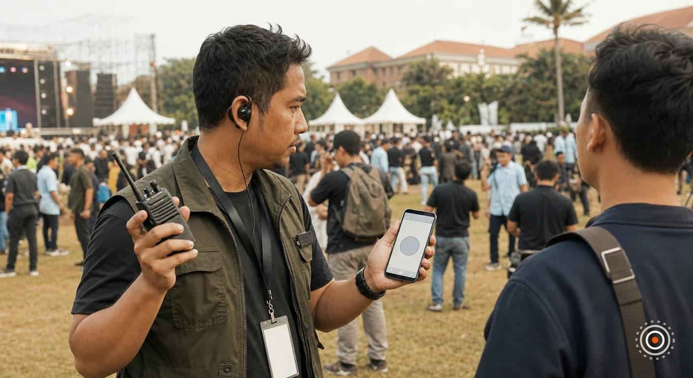 Aplikasi Walkie Talkie (Zello dkk.) vs HT Fisik: Batasannya di Lapangan Event