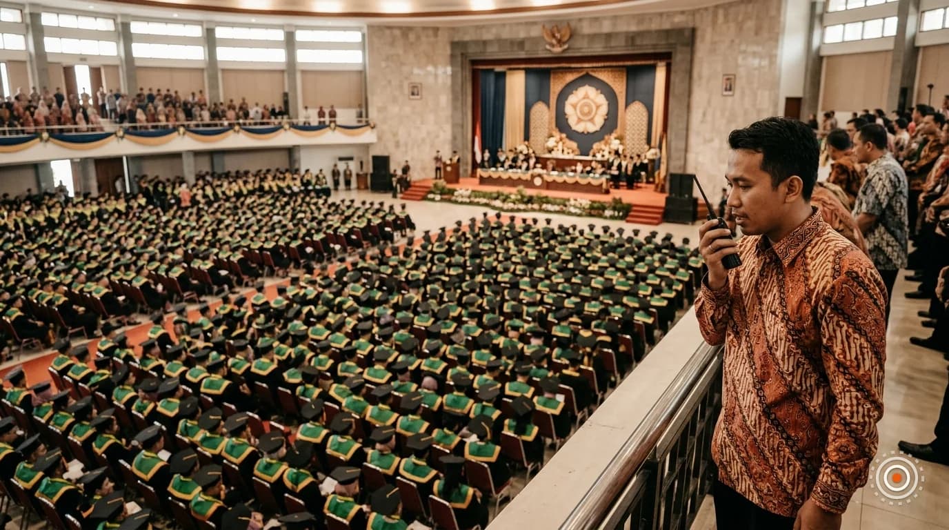 Sewa HT di GSP UGM: Setup Komunikasi Wisuda 3000 Wisudawan