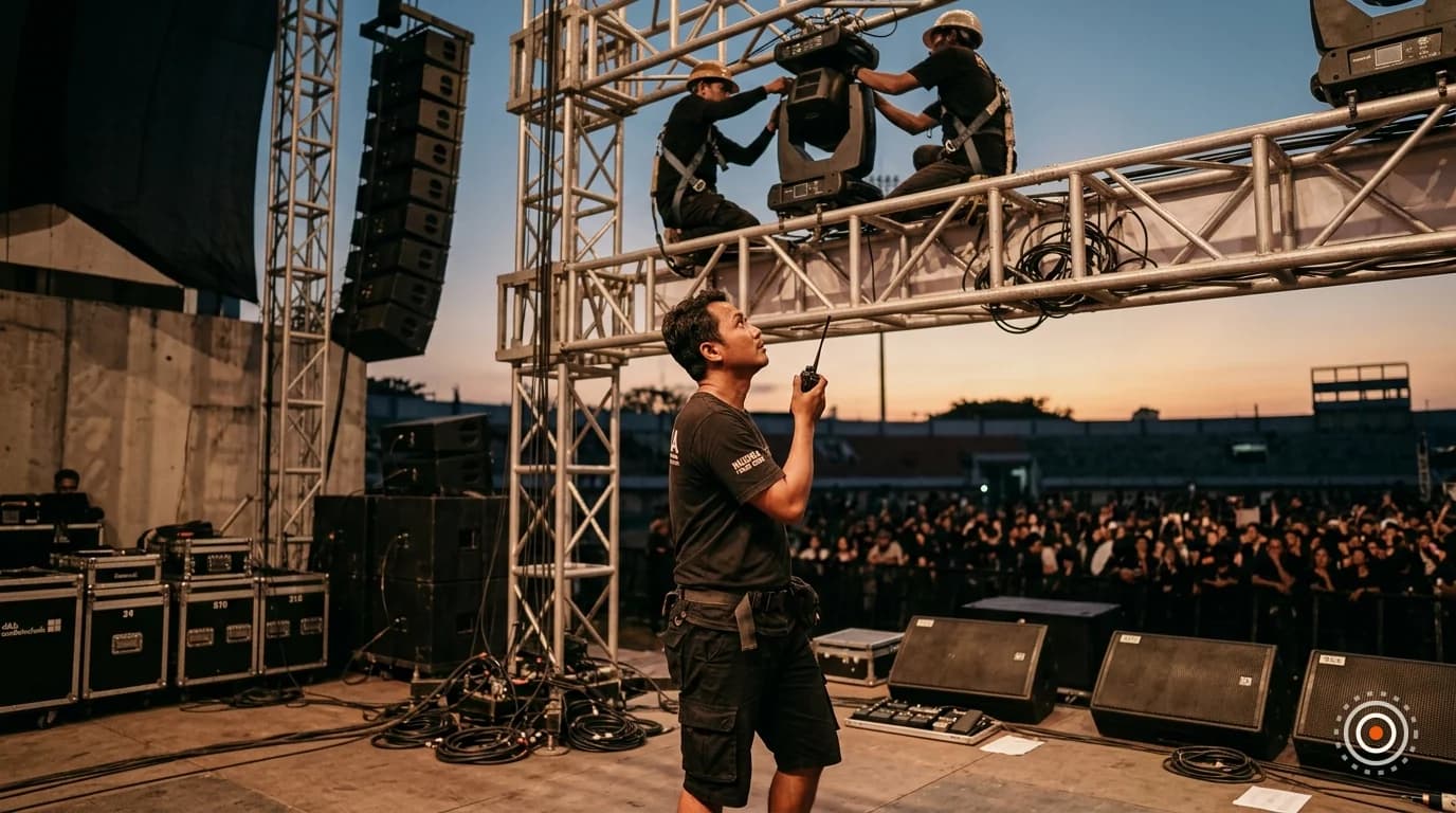 Studi Kasus: Komunikasi Crew Konser Outdoor di Kridosono