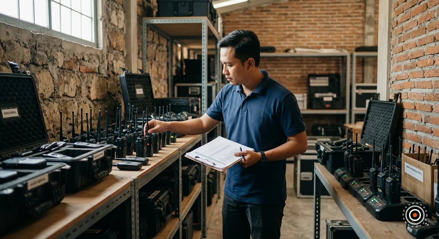 Checklist Inventaris & Servis HT Akhir Tahun untuk EO