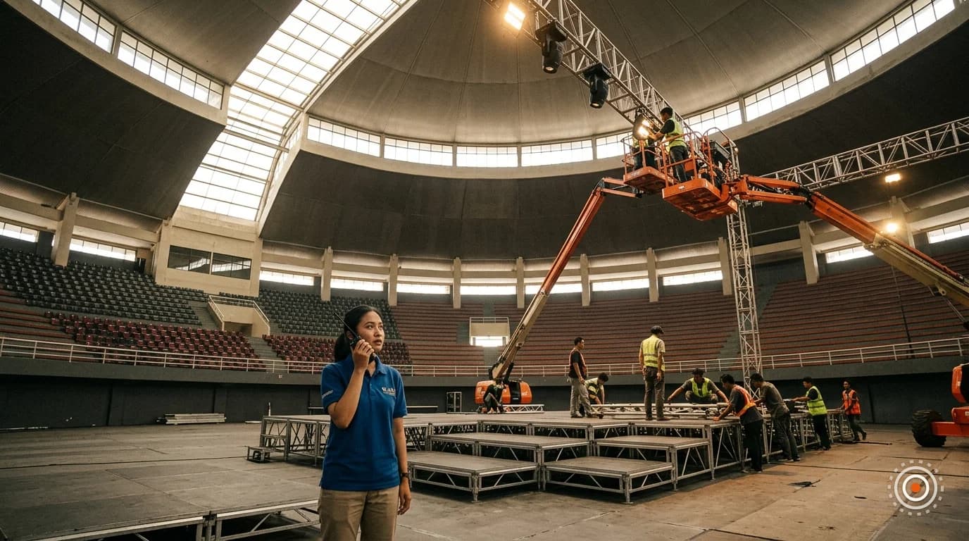 Sewa HT di Sportorium UMY: Setup Multi-Lantai untuk Dies Natalis
